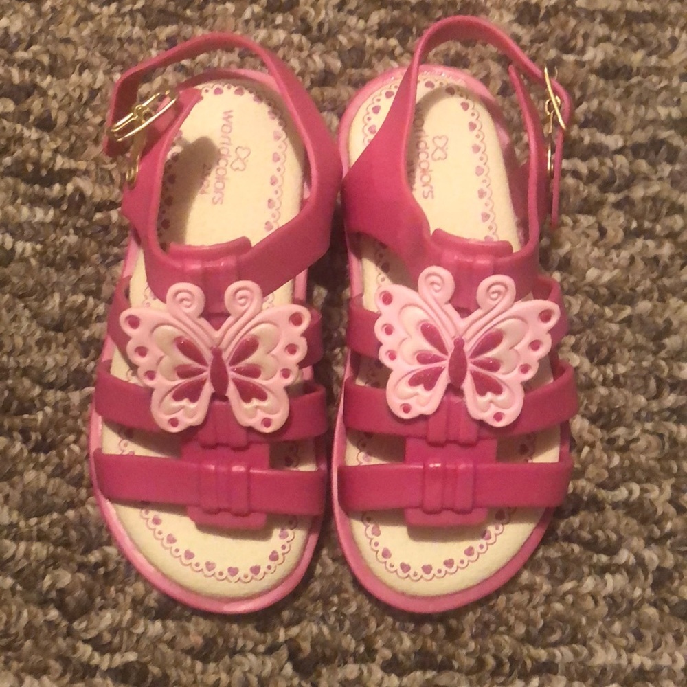 Pink Butterfly Kids Sandals